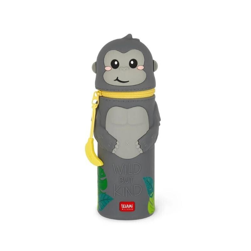 Legami Milano Kawaii - Gorilla Κασετίνα από Σιλικόνη Μαύρη